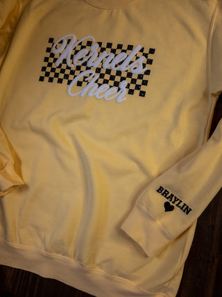 Kernels Cheer Puff Dyed Butter Crewneck Sweatshirt
