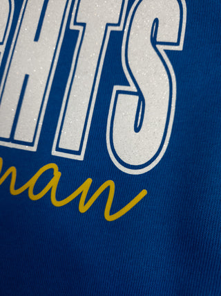 Knights O'Gorman Blue Sponge Fleece Crewneck Sweatshirt