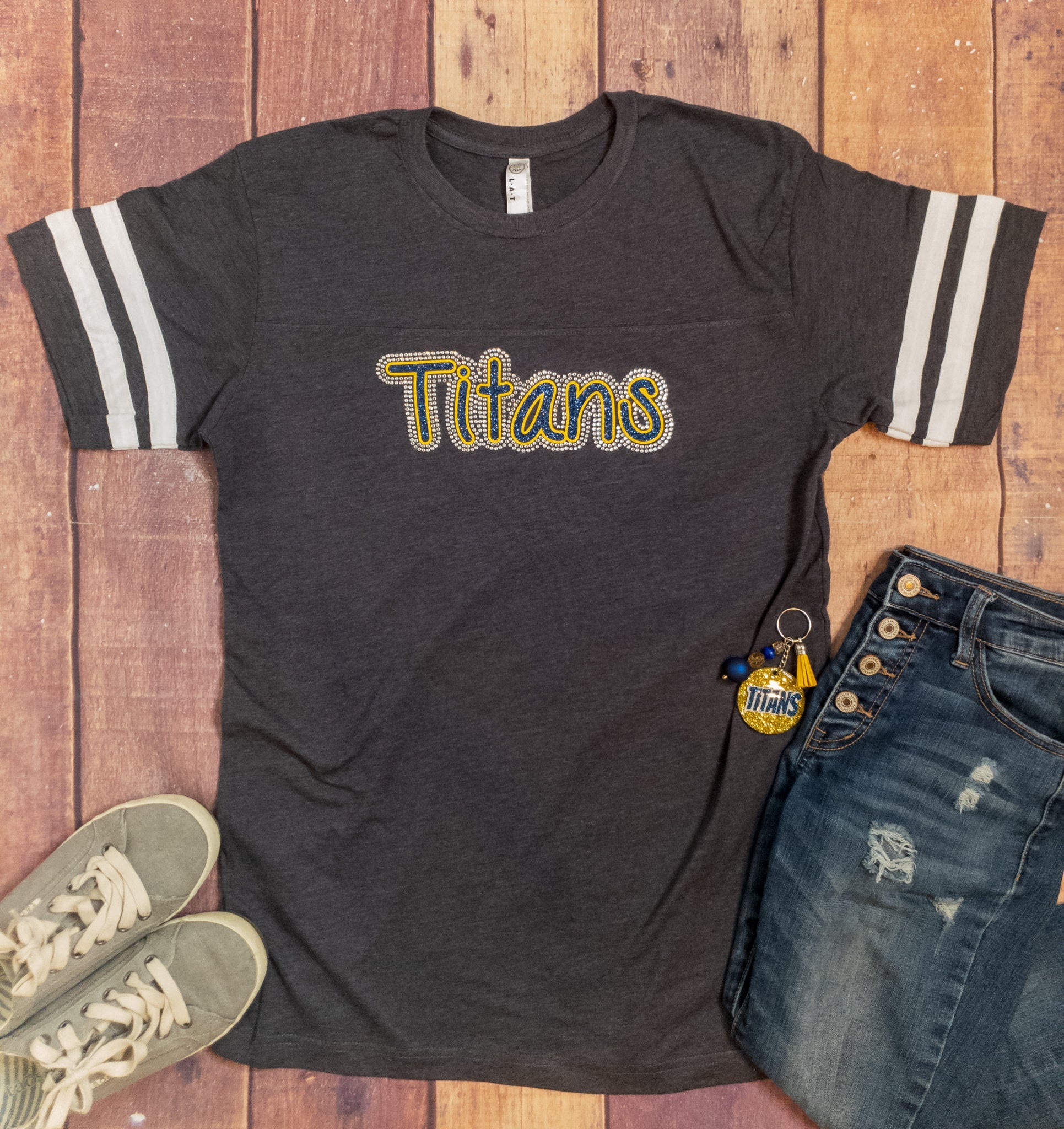 Titans Rhinestone Jersey Tee - ADULT MEDIUM – Unique Boutique