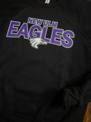 New Ulm Eagles Black Crewneck Sweatshirt