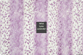 Wild Lynx Purple Minky Blanket  *READY TO SHIP **ONE OF A KIND