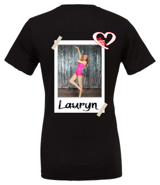 Senior Dance Dad Personalized Black Tee