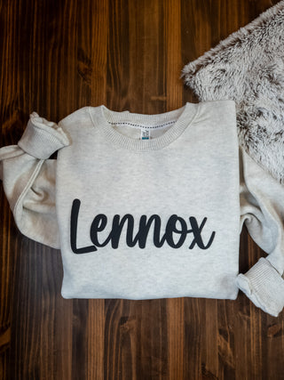 Lennox Pep Rally Ribbed Crewneck Sweatshirt