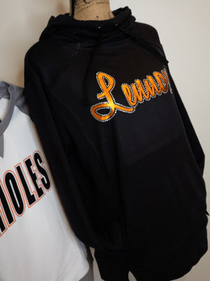 Orioles Lennox Rhinestone Fashion Fleece Hoodie