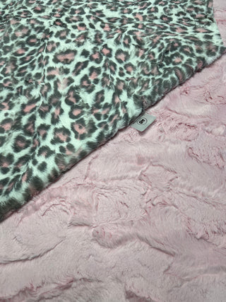 Pink & Grey Leopard Animal Print *Choose Backing & Size