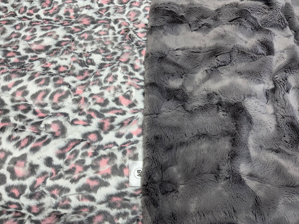 Pink & Grey Leopard Animal Print *Choose Backing & Size