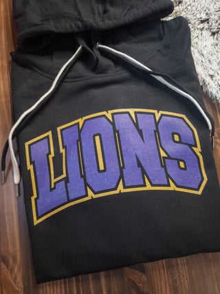 Lions Black Double Lace Sweatshirt