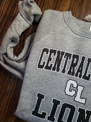 Central Lyon Lions Athletic Gray Crewneck Sweatshirt