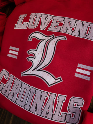 Luverne Cardinals Red Classic Crewneck Sweatshirt