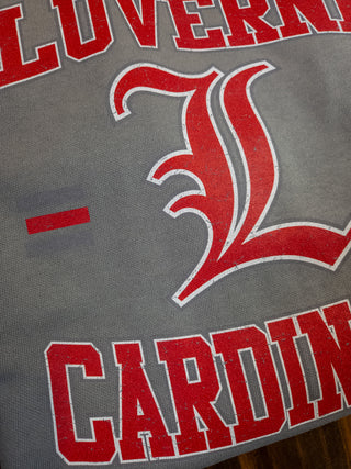 XL Luverne Cardinals Dyed Gray Crewneck Sweatshirt