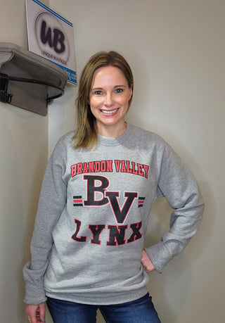 Brandon Valley Lynx Distressed Crewneck Sweatshirt