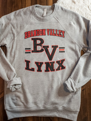 Brandon Valley Lynx Distressed Crewneck Sweatshirt