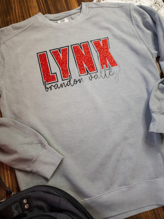Lynx Brandon Valley Dyed Gray Crewneck Sweatshirt