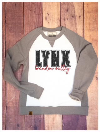 Lynx Brandon Valley Gray League Crewneck - Ladies Fit