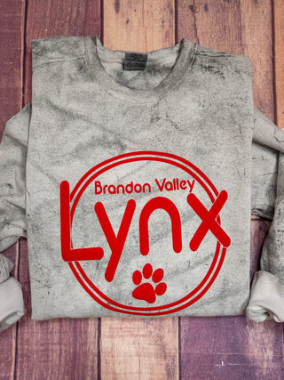 Lynx Brandon Valley Puff Colorblast Crewneck Sweatshirt