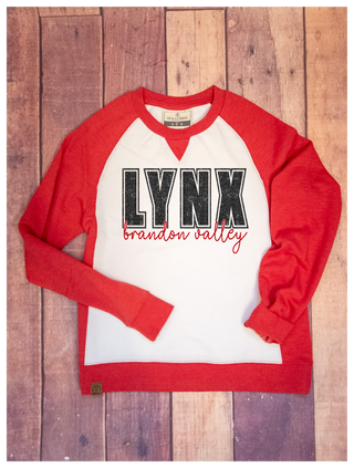 Lynx Brandon Valley Red League Crewneck - Ladies Fit