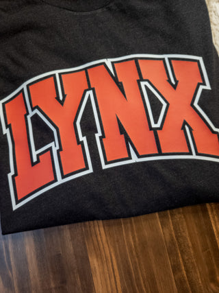 LARGE Lynx Knockout Heather Black Tee