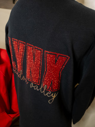 Brandon Valley Lynx Black French Terry Bomber Zip-Up