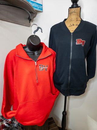 Brandon Valley Lynx Black French Terry Bomber Zip-Up
