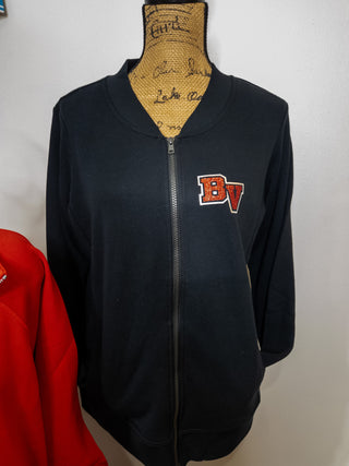 Brandon Valley Lynx Black French Terry Bomber Zip-Up