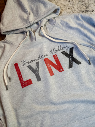 Brandon Valley Lynx Gray Double Lace Sweatshirt