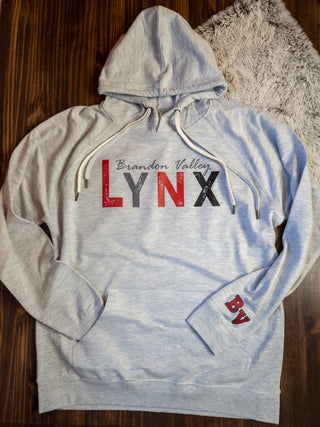 Brandon Valley Lynx Gray Double Lace Sweatshirt