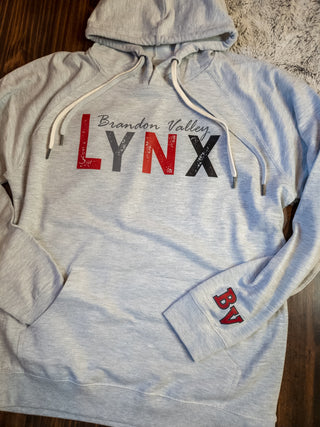 Brandon Valley Lynx Gray Double Lace Sweatshirt