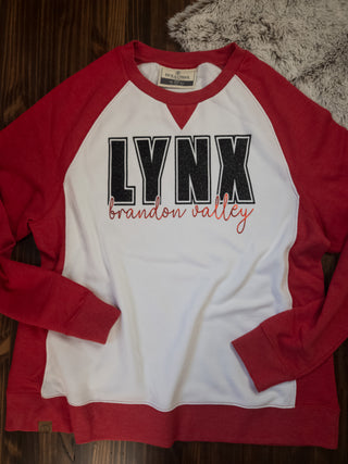 Lynx Brandon Valley Red League Crewneck - Ladies Fit