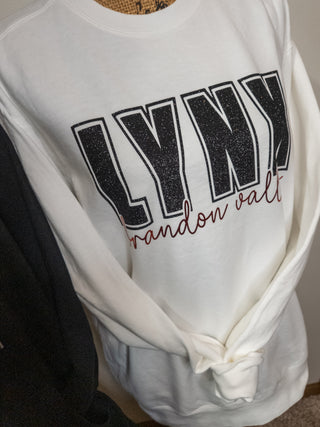 Lynx Brandon Valley Dyed White Crewneck Sweatshirt