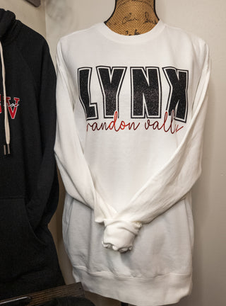 Lynx Brandon Valley Dyed White Crewneck Sweatshirt