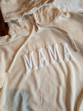 Mama Dyed Fleece Hoodie With Sleeve Initials