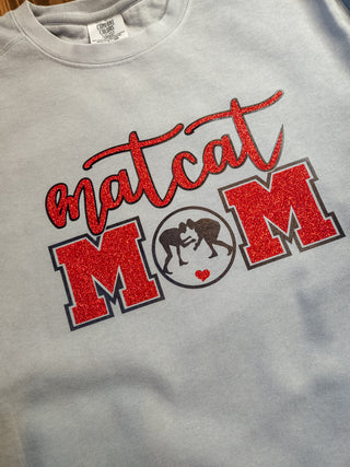 Matcat Wrestling Mom Dyed Crewneck Sweatshirt