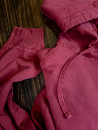 Tigers Metallic Puff Merlot Beach Wash Hooded Sweatshirt