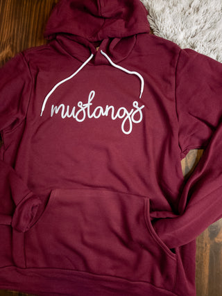 Mustangs Maroon Sponge Fleece Hoodie