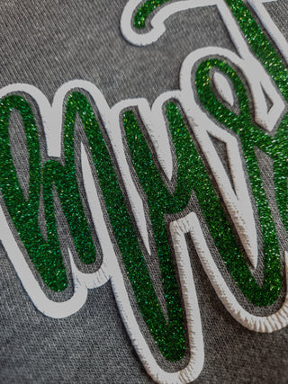 Mustangs Sparkle and Puff Crewneck Sweatshirt