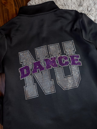 NU Dance Rhinestone Black Ladies Jacket