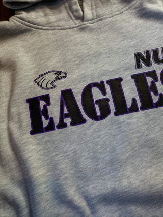 NU Eagles Athletic Gray Classic Hooded Sweatshirt