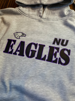 NU Eagles Athletic Gray Classic Hooded Sweatshirt