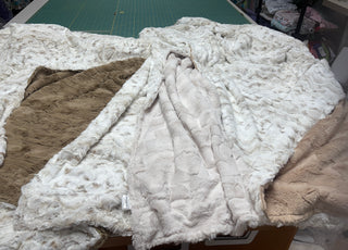 Natural Snowy Owl w/Choice of Minky Backing Blankets - ALL Sizes Baby to King Size