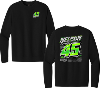 Nelson Racing Black Fleece Crewneck