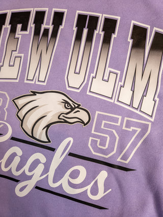 New Ulm Eagles Lavendar Casual Fleece Crewneck Sweatshirt