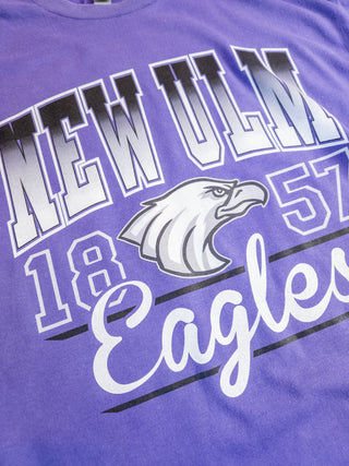 New Ulm Eagles Soft Wash Purple Cotton Tee