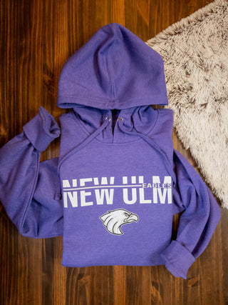New Ulm Eagles Heather Purple Fleece Hooded Sweatshirt