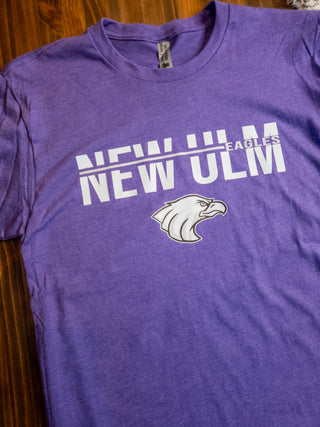 New Ulm Eagles Heather Purple Tee