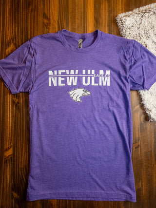 New Ulm Eagles Heather Purple Tee