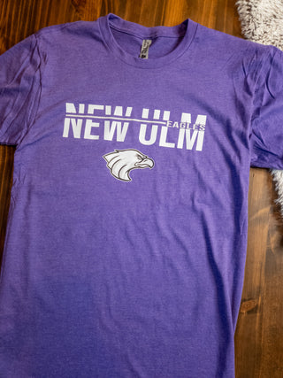 New Ulm Eagles Heather Purple Tee