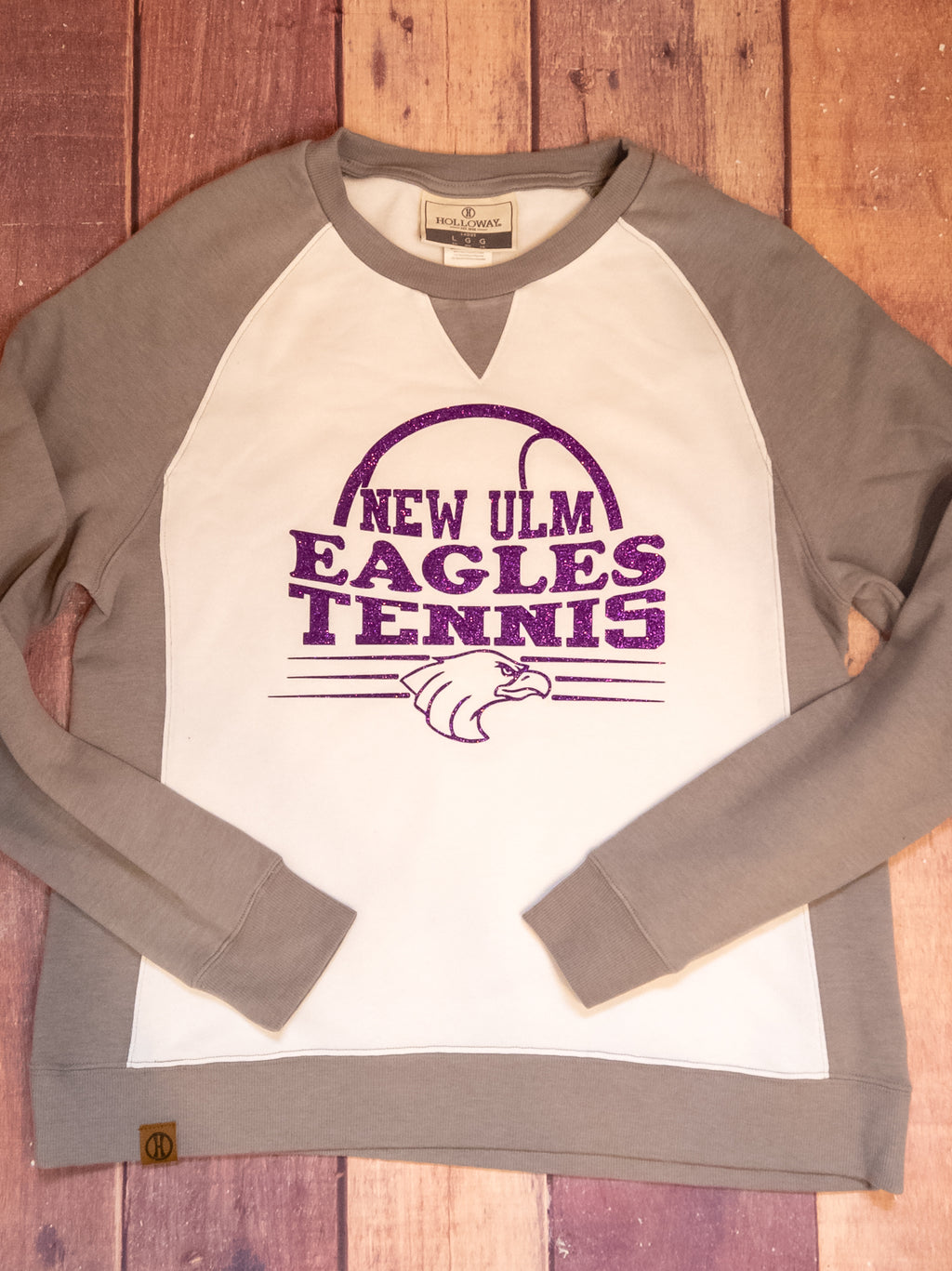 New Ulm Eagles Tennis Sparkle League Crewneck - Ladies Fit