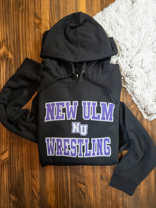 New Ulm Wrestling Black Classic Hooded Sweatshirt