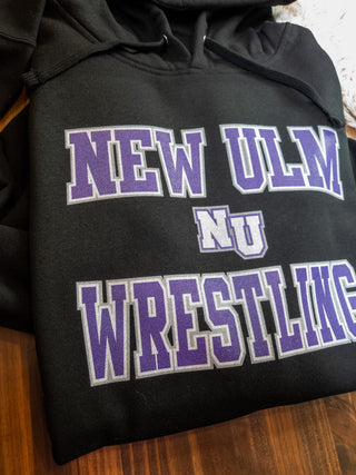 New Ulm Wrestling Black Classic Hooded Sweatshirt
