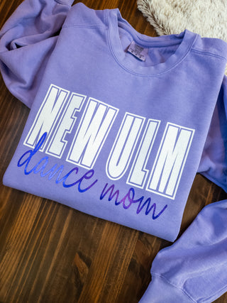 New Ulm Dance Mom Dyed Violet Crewneck Sweatshirt